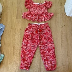 Mayoral Red and White Kids Matching Set